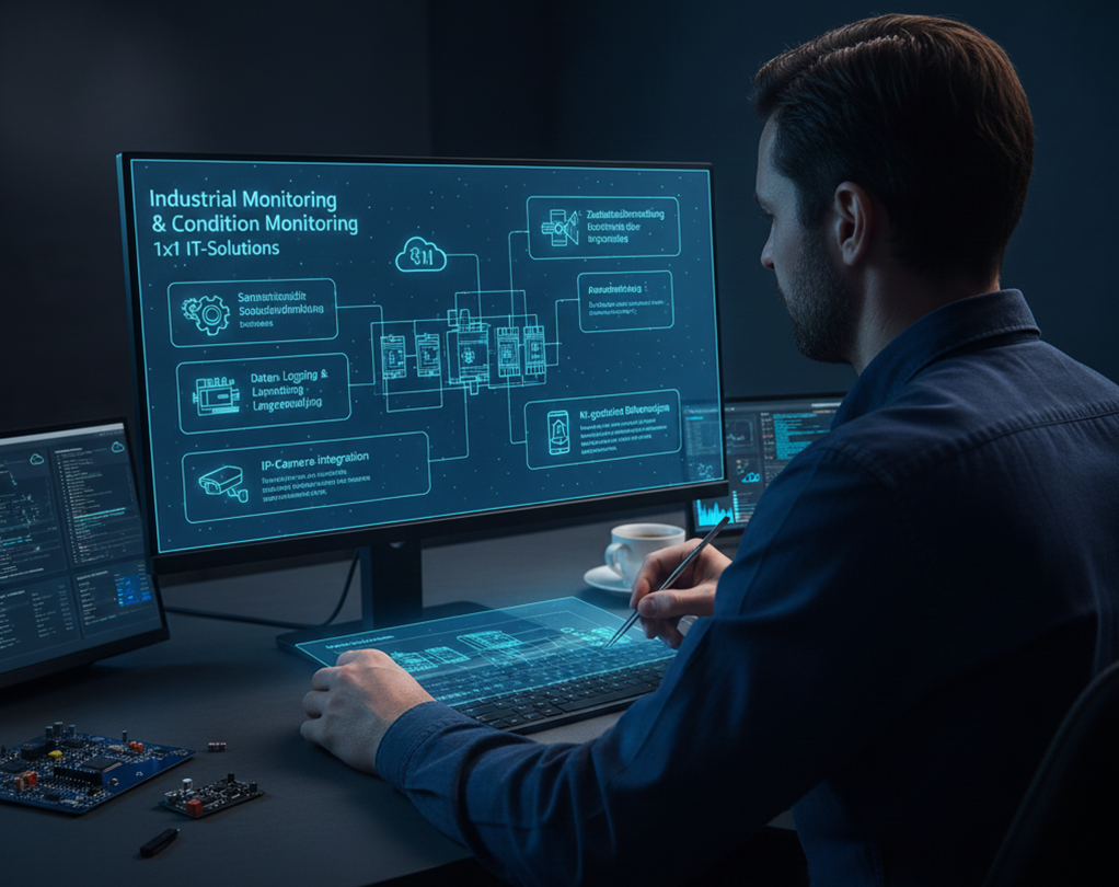 Echtzeit Industrial Monitoring und Zustandsüberwachung für Anlagen von 1x1 IT-Solutions